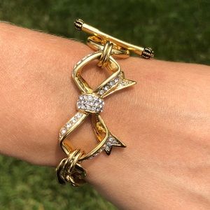 Juicy Couture Gold bracelet with faux diamonds